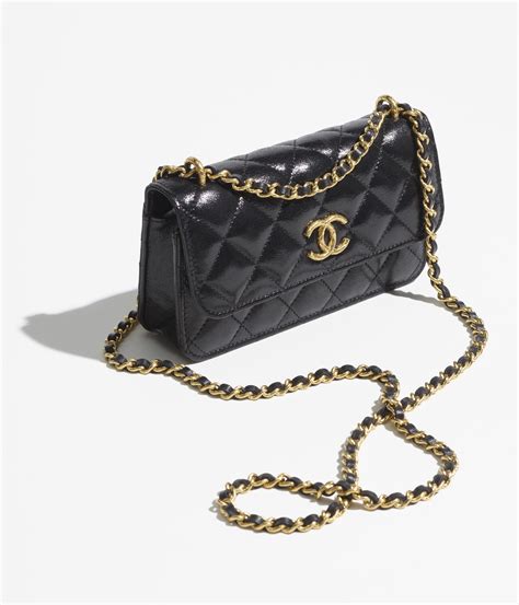 chanel phone case accessories|flap phone holder with chain.